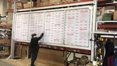 LARGE VERTICAL LIFTING DOOR